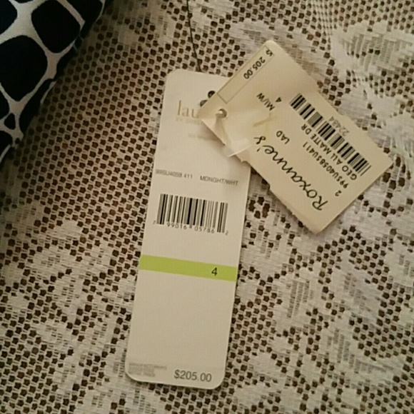 New LAUNDRY BY SHELLI SEGAL halter dress Strapless dress Sz 4 - Picture 6 of 7